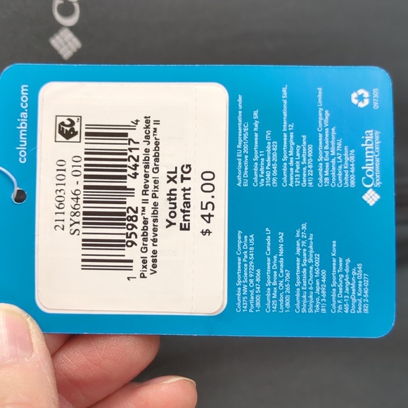 Columbia Pixel Grabber ll Youth XL Reversible Jacket Camping Motif Kitty Rescue! - Picture 2 of 7